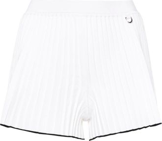 Jacquemus Le Short Maille Plissé shorts - women - Viscose/Polyamide/Polyester/Elastane - 40 - White