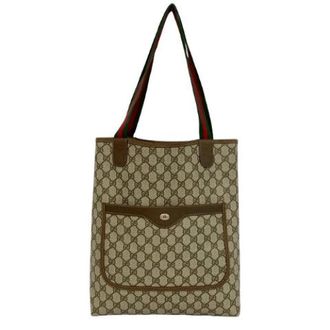 Gucci Pre-owned Tote Bags, female, Brown, Size: ONE SIZE Pre-owned GG Leather Tote Bag
