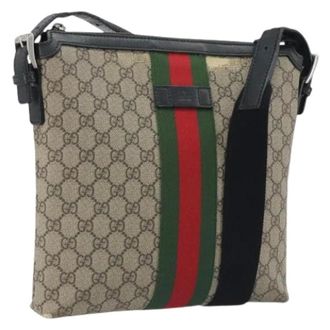 Gucci Pre-owned Canvas gucci-bags - Dames - Pre-owned - Beige - Maat: ONE Size