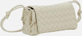 Bottega Veneta White Notturno Crossbody Bag