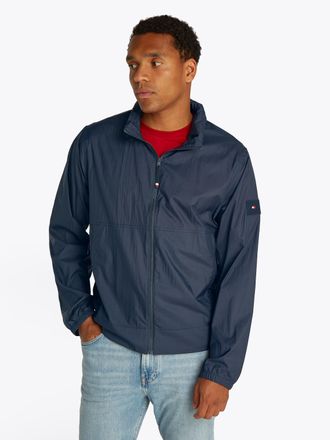 Tommy Hilfiger Blouson TOMMY HILFIGER TECH LIGHTWEIGHT STAND JACKET, Herren, Gr. L, blau (desert sky), Web, Obermaterial: 100% Polyamid, Jacken Blouson