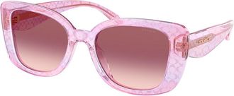 Coach HC8450U CDP48 59337W Womens Sunglasses Pink Size 52