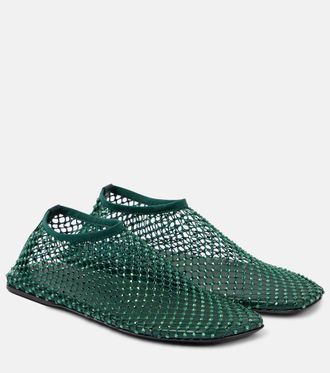 CHRISTOPHER ESBER Minette crystal-embellished flats