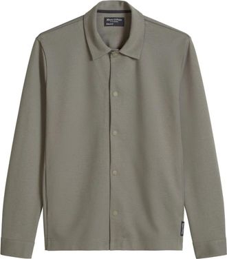 Marc O'Polo Sweat Jacket - Heren - Zomerjassen - Grijs - M - Katoen - Jassen