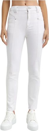 Isabel Marant Isabel Marant, Slim-fit Jeans, female, White, Size: M Logo-patch Jeans