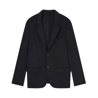 Emporio Armani Blazers, male, Blue, Size: XL Stretch-nylon Blazer