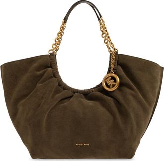 Michael Kors Tassen, Dames, Groen, ONE Size, Su&egrave;de, Indie Grote Su&egrave;de Shopper