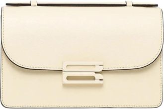 Victoria Beckham Mini Dorian Tas - Dames - Handtassen - Beige - ONE Size - Leer - Tassen