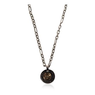 Versace Necklaces, unisex, Gray, Size: ONE SIZE Pendant Necklace