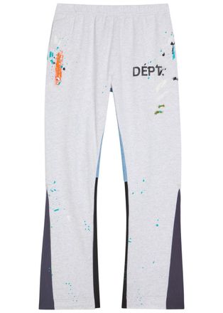 Gallery Dept. Paint-splatter Effect Cotton Sweatpants - Grey - XL