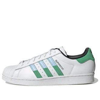 adidas Superstar Shoes Green Blue Dawn HQ2168