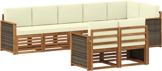 vidaXL Conjunto De Sof&aacute;s De Exterior 7 Uds. Vidaxl