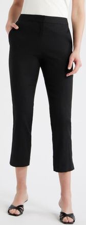 BOSS Tapria Slim Fit Crop Pants in Black at Nordstrom, Size 12