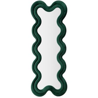 Dmora Dmora - Espejito Oiapoque, Espejo, Objeto De Decoraci&oacute;n De Pared, Decoraci&oacute;n De Espejo, 58x4 H160 Cm, Verde