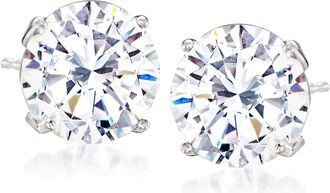 Ross-Simons CZ Stud Earrings in 14kt White Gold