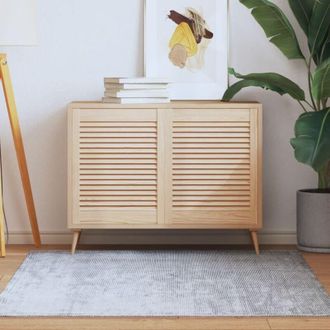 vidaXL Vidaxl - Puertas De Armario De Lamas 2 Uds Madera De Pino 61,5x49,4 Cm