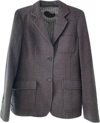 Etro Brown Single Breasted Wool Blazer Jacket Size 40