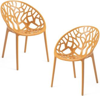 Regalos Miguel Packs Sillas Jardín - Pack 2 Sillas Nido - Mostaza