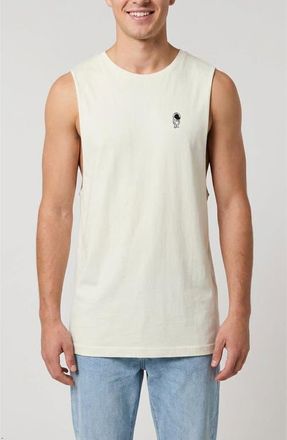 Dalix Astronaut Lightweight Jersey Tank in Ecru at Nordstrom, Size X-Large