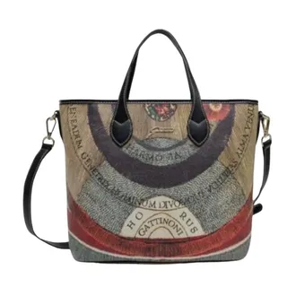 Gattinoni Planetarium Shoulder Bag - female - Gattinoni - Shopping Bags - Black - ONE SIZE - Bags