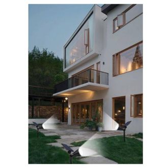 Trade Shop Trade Shop - Faretto Picchetto Pannello Solare 3watt Faro Crepuscolare Luce 6500k 3000k So-gd
