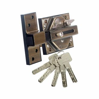 Lince Cerrojo Reforzado 7930r. Bronce Ingles Marca Lince