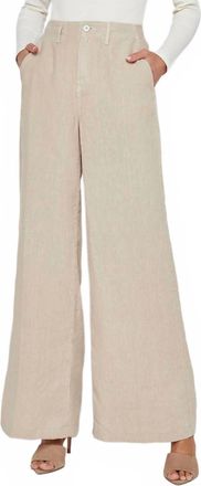 L'agence Brie High Rise Wide Leg Pants In Doeskin