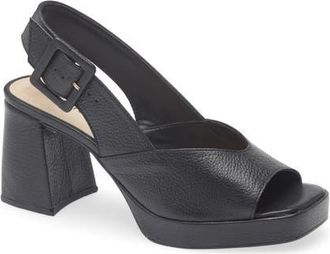 Bottero Britnet Slingback Platform Sandal in Preto at Nordstrom, Size 10