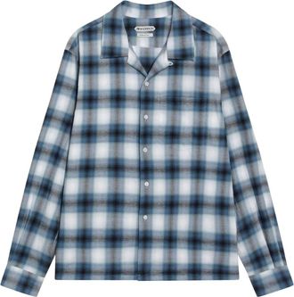 J.W.Anderson Casual Shirts, male, Blue, Size: M Gradient Checkered Shirt