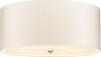 Netlighting Fletcher 22 Flush Ceiling Light with Polished Chrome Finial