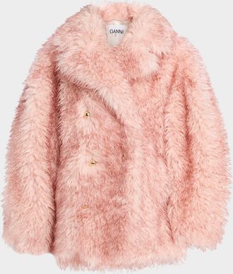 Ganni Oversized Alternative Fur Coat