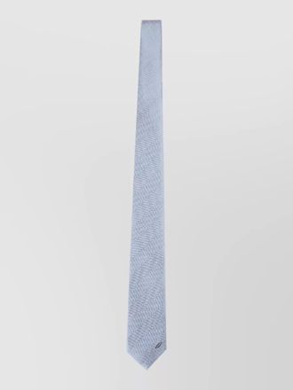 Brioni chevron pattern tie pointed tip design
