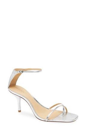 Reformation Gigi Strappy Sandal in Silver at Nordstrom Rack, Size 9.5