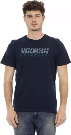 Dirk Bikkembergs Hombre, Camisetas, Azul, Talla: XL