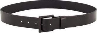 AllSaints Solid Leather Belt in Black at Nordstrom, Size 38