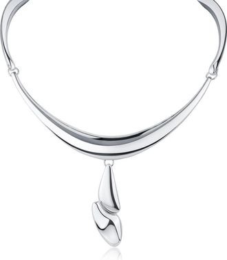 Jardin Stationed Bar Drop Collar Necklace in Silver at Nordstrom Rack