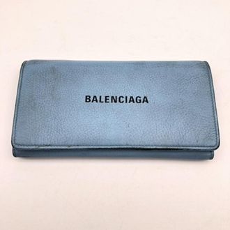 Balenciaga Light Blue Long Wallet (Bi-Fold) (Pre-Owned)