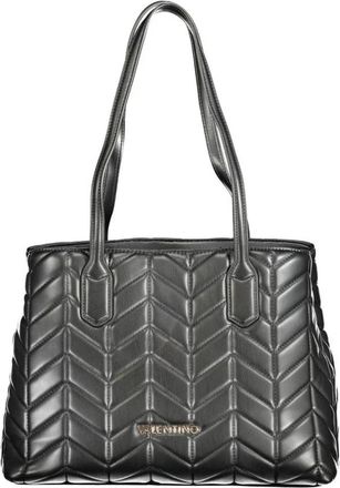 Valentino Gewatteerde Chevron Handtas - Dames - Schoudertassen - Zwart - ONE Size - Tassen
