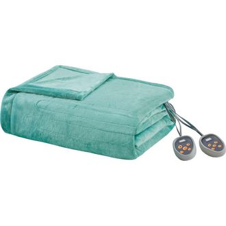 Beautyrest OEKO-TEX Heated Blanket in Aqua at Nordstrom Rack, Size Full/queen