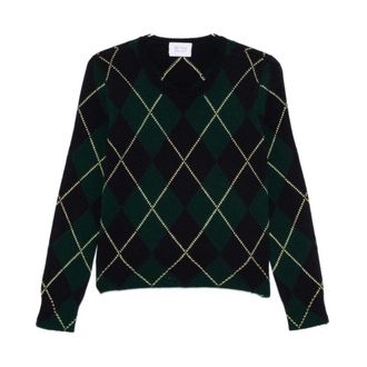 Be You Maglione Girocollo Argyle - - Knitwear - Donna - Multicolore - S