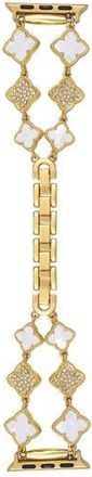 BCBGeneration Double Clover Link Bracelet Apple Watch Watchband in Gold at Nordstrom Rack