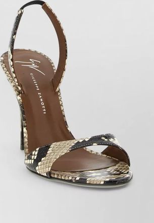 Giuseppe Zanotti clandestino patagonia slingback snake print sandals