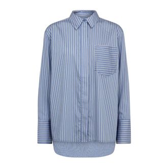 Co'Couture Dames, Blouses & Shirts, Blauw, Maat: S Nylon