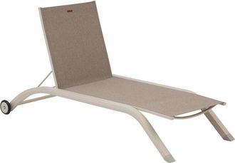 Hesperide Hesperide - Tumbona Jimani Badianne & Clay 2 Ruedas Aluminio Y Texaline - Hesp&eacute;ride