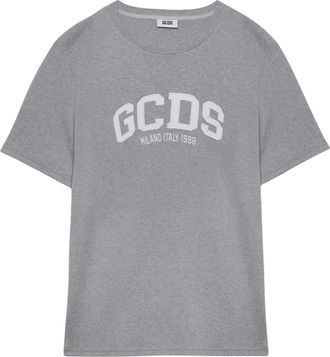 GCDS Logo Lounge T-shirt - Dames - T-shirts - Grijs - L - Katoen - Tops