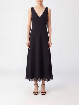 Valentino Garavani Off-The-Shoulder Wool and Silk Flared Midi Dress