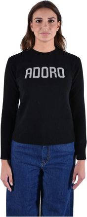 MC2 Saint Barth New Queen Crewneck Sweater - Dames - Ronde hals truien - Blauw - L - Wol - Truien & Vesten