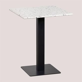 Sklum Sklum - Tavolo Bar Quadrato in Terrazzo (60x60 cm) Praline