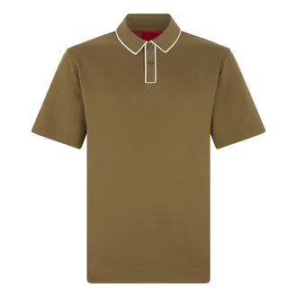 HUGO BOSS Hugo, Polo Shirts, male, Green, Size: 2XL Dalumo Polo