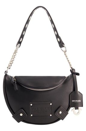 True Religion Chain Handle Hobo in Black at Nordstrom